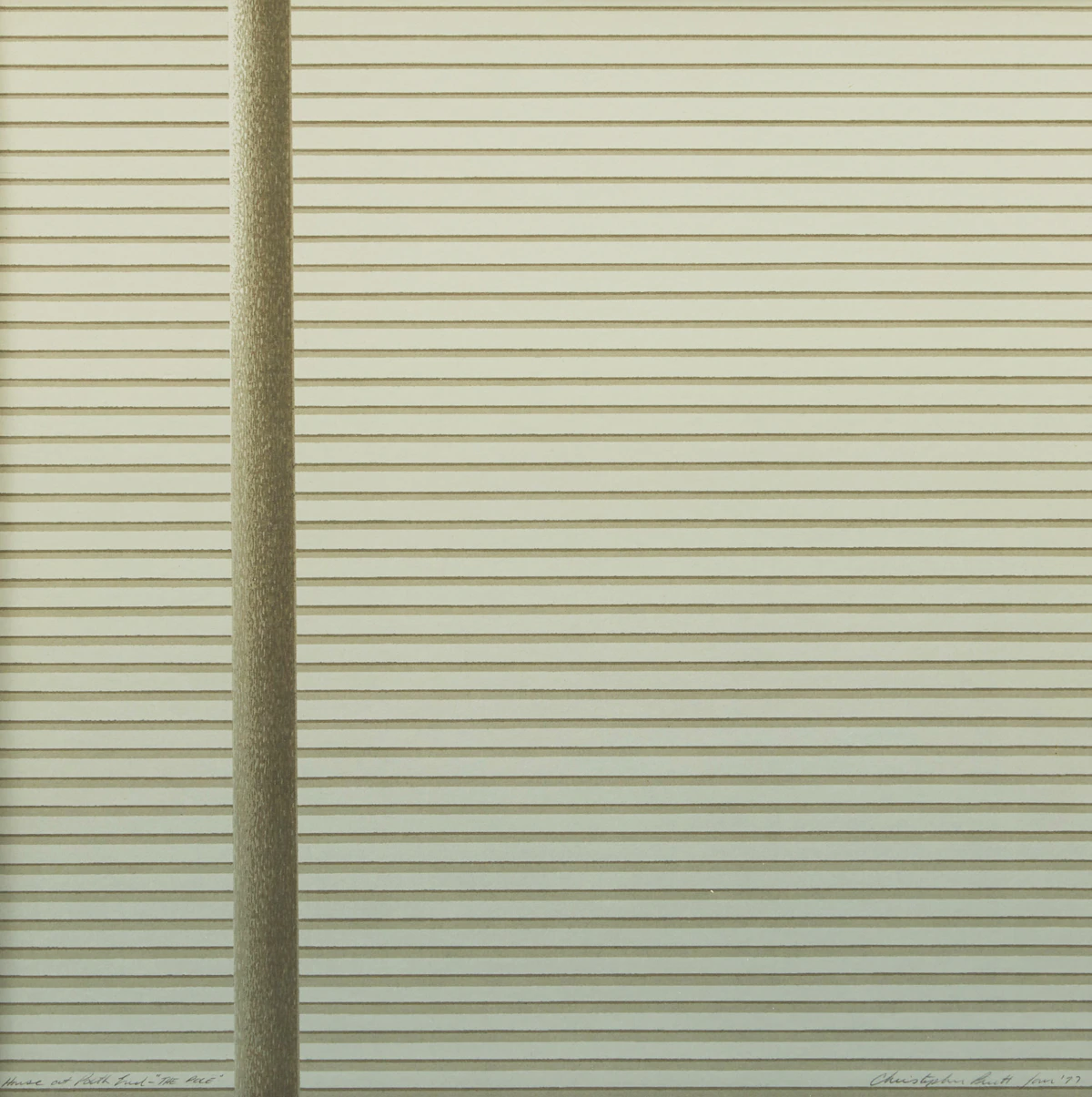 Christopher Pratt, House at Path End - The Pole, unique segment colour serigraph, 1977