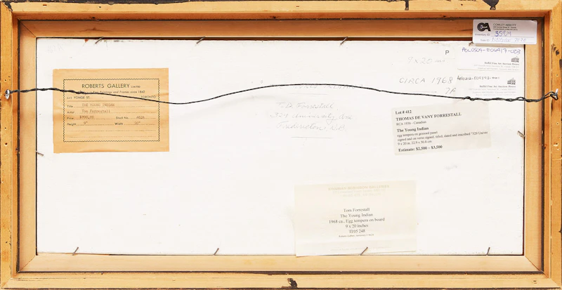 Thomas de Vany Forrestall, The Young Indian , egg tempera on board, circa 1968 - view 3