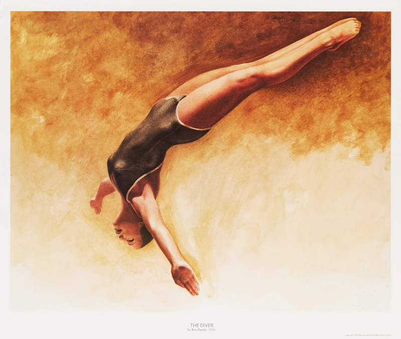 Kenneth Danby, Six Olympic Prints and “Danby: Images of Sport” book, six lithographs - view 5