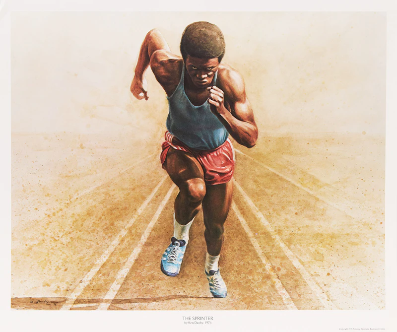 Kenneth Danby, Six Olympic Prints and “Danby: Images of Sport” book, six lithographs - view 6