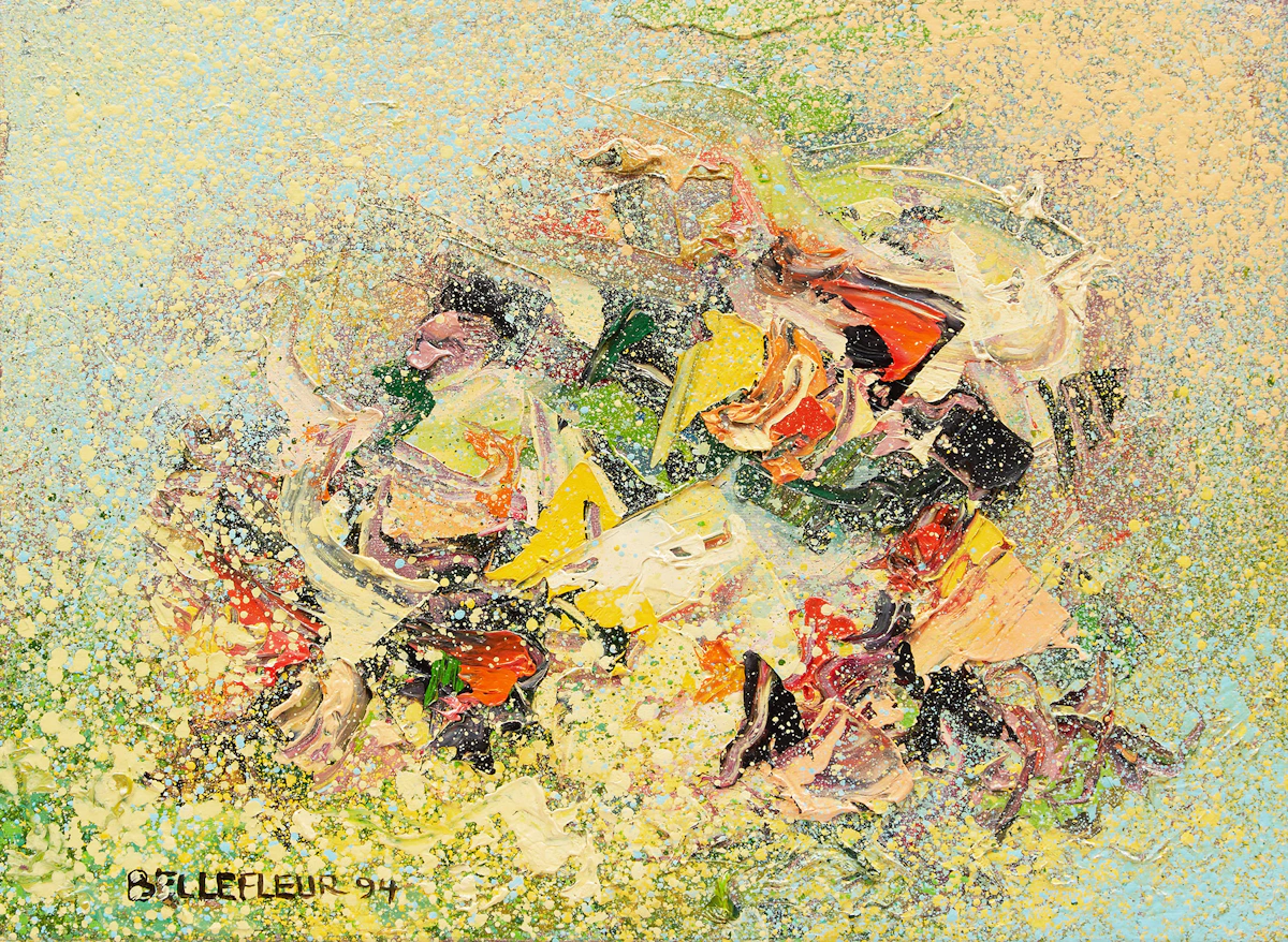 Léon Bellefleur, Été Provençal, oil on canvas, 1994