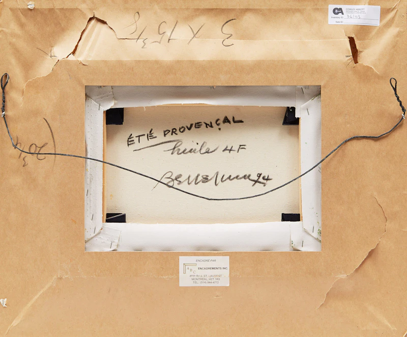 Léon Bellefleur, Été Provençal, oil on canvas, 1994 - view 3