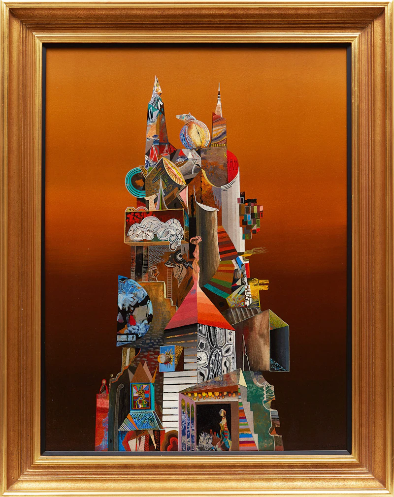 Jesus Carlos De Vilallonga, Tour à la femme, oil on board, 1978 - view 2