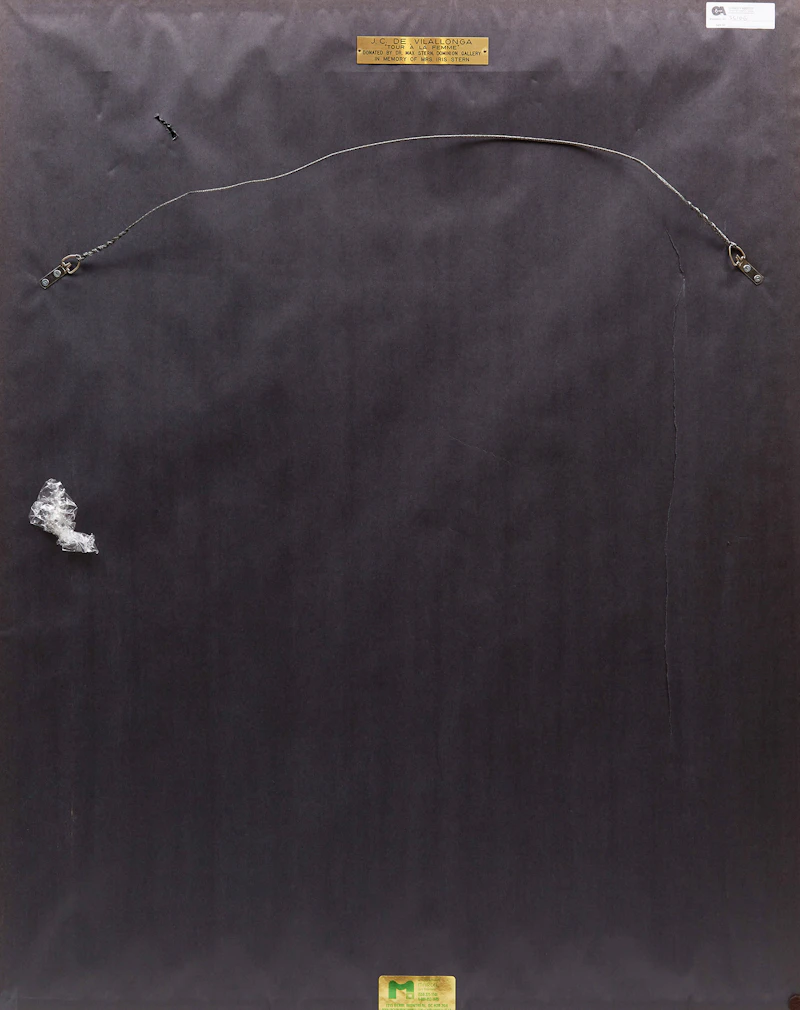 Jesus Carlos De Vilallonga, Tour à la femme, oil on board, 1978 - view 3