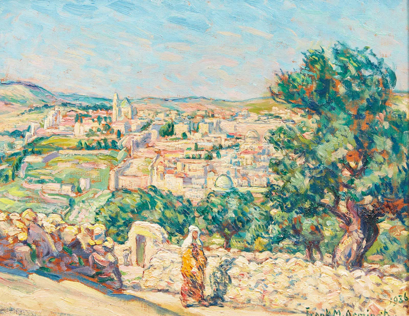Southern Part of Jerusalem from Mount of Olives by Frank Milton Armington