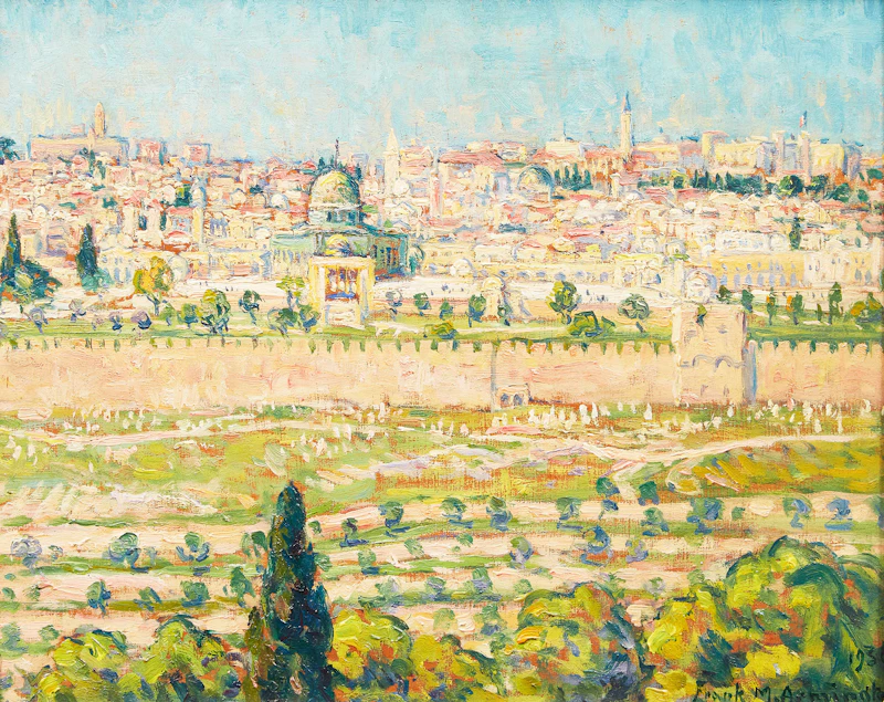 Jerusalem from Mount of Olives by Frank Milton Armington