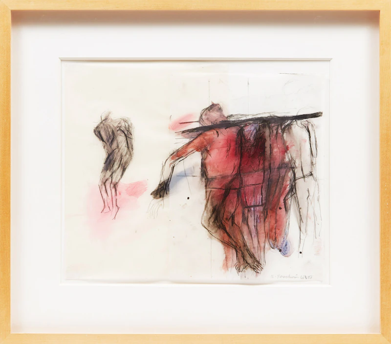 Betty Roodish Goodwin, Figures, mixed media on mylar - view 2