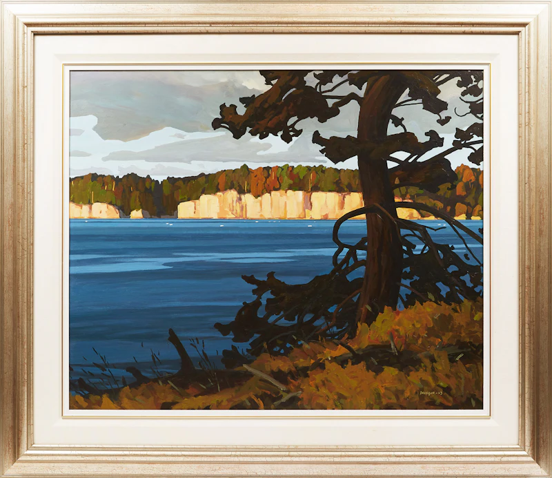 Clayton Anderson, Valdez Bluffs with Cedar, oil on board, 2003 - view 2