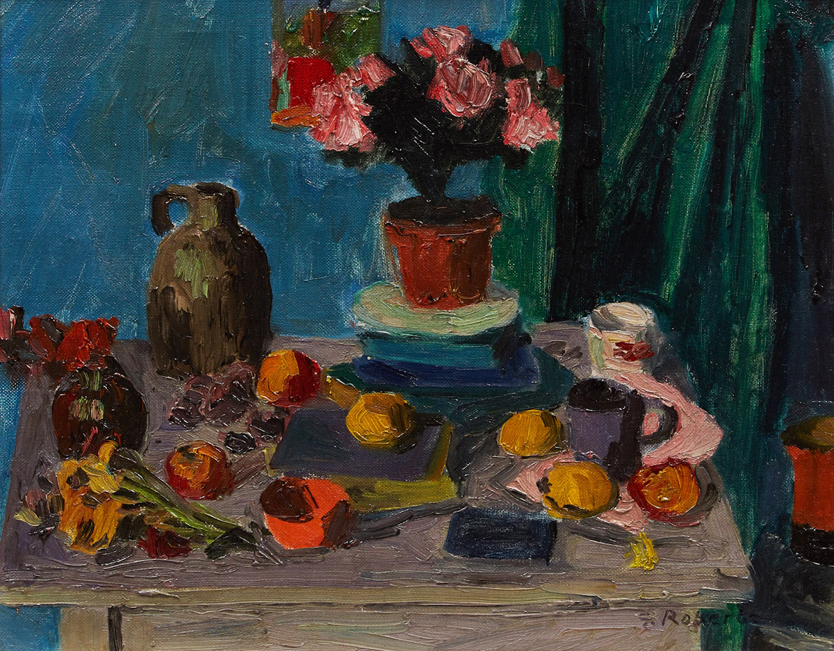 William Goodridge Roberts, Still Life, oil on canvas, 1950