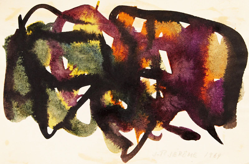 Taches d’encre (violet) by Jean-Paul Jérôme