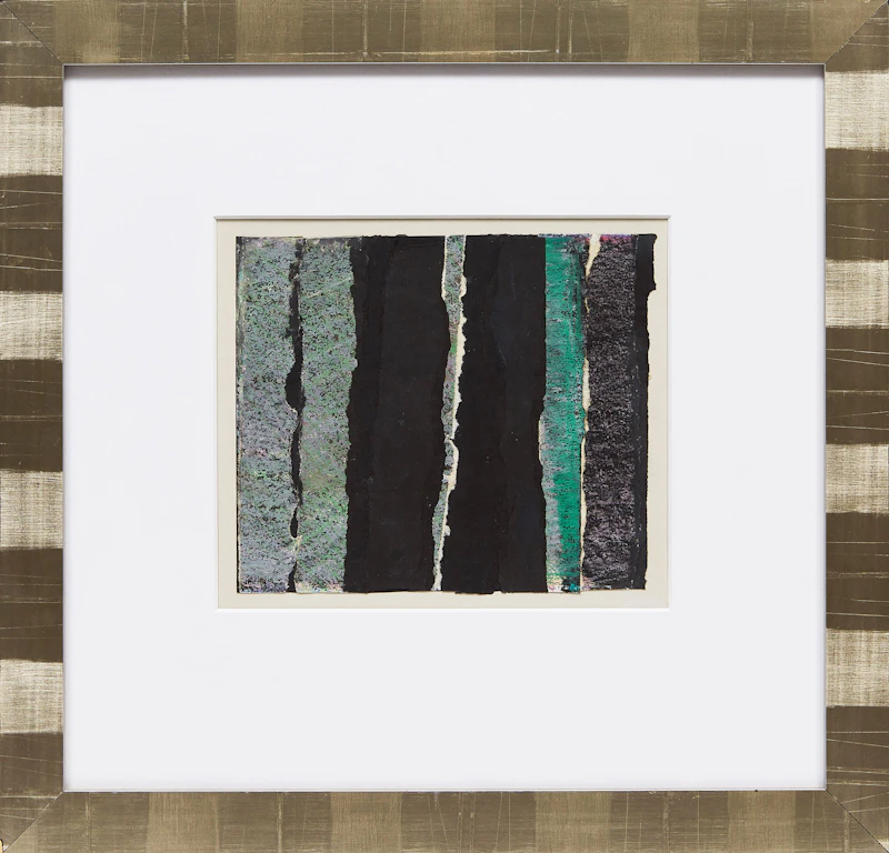 Marcella Maltais, Untitled (Velour), collage on board, 1961 - view 2