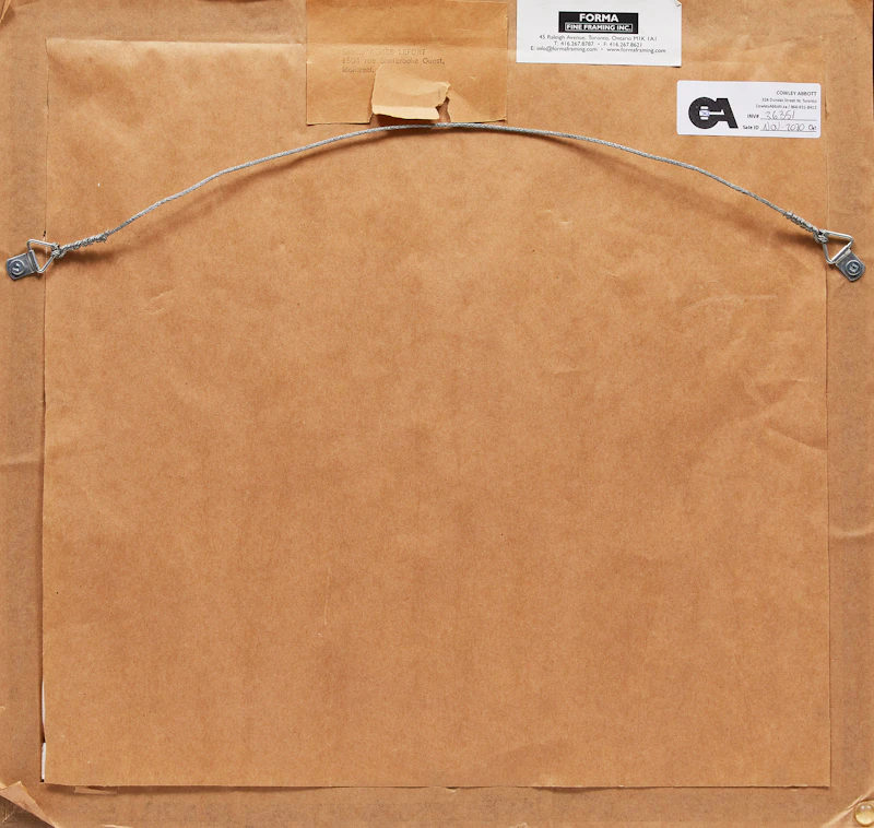 Marcella Maltais, Untitled (Velour), collage on board, 1961 - view 3