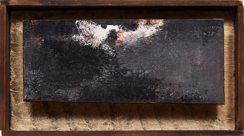 Luis Feito, Untitled (1957), oil on paper, 1957 - view 2