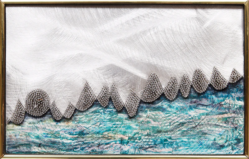 David Gerry Partridge, Barrier Reef #1, mixed media relief sculpture, 1984 - view 2