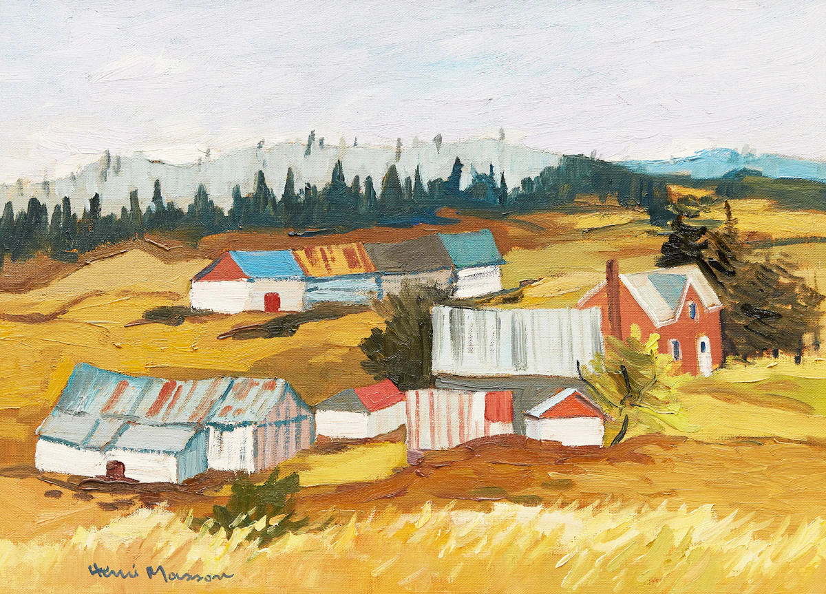 Henri Leopold Masson, Port au Persil , oil on canvas