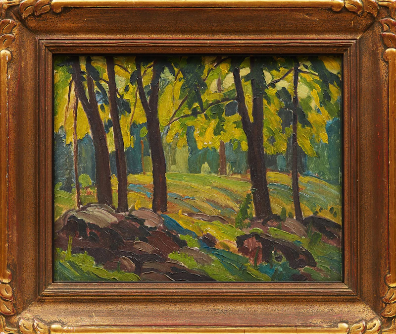 George Henry Griffin, Summer Landscape, oil on board - view 2