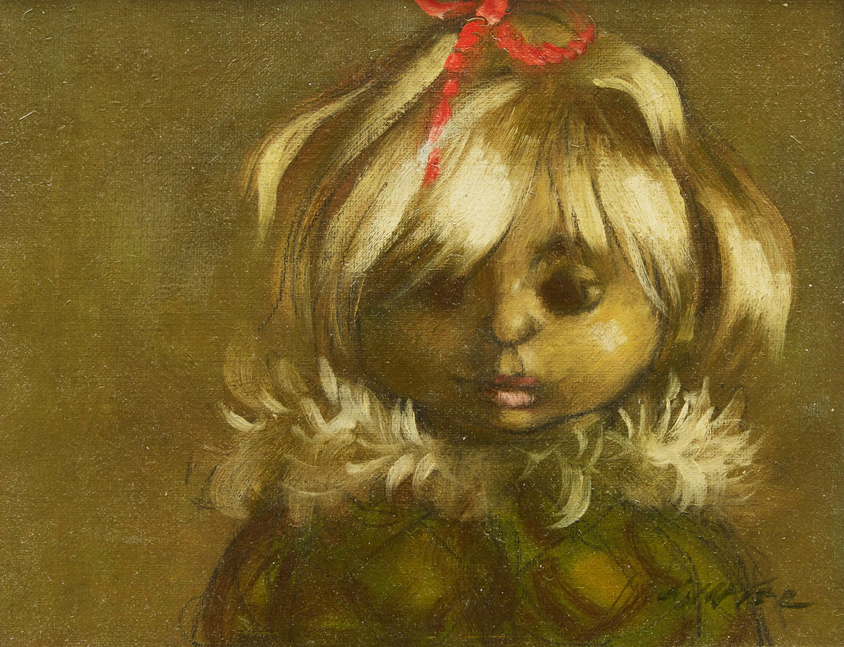 William Arthur Winter, Susie, oil on canvas board