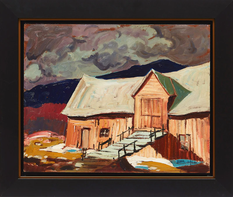 Bruno Côté, Rang St. Nicolas , oil on board - view 2