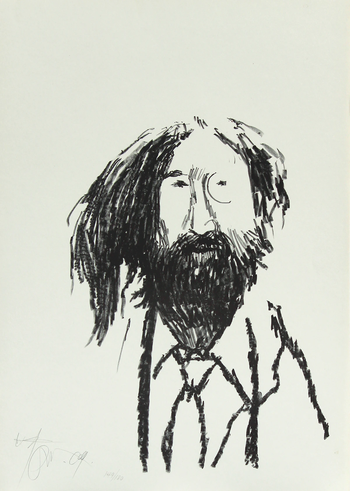 Harold Barling Town, John Lennon, lithograph, 1969