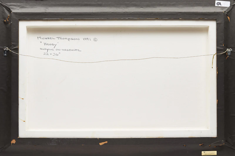Michael Thompson, Portrait of Henry Campbell Thompson, acrylic on masonite, 1991  - view 3