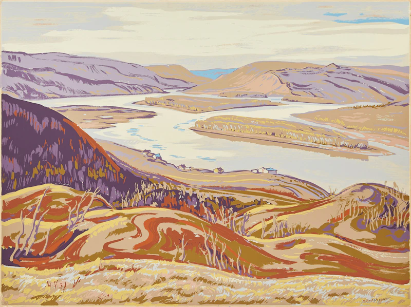 Alexander Young Jackson, Meeting of the Rivers , sampson-matthews silkscreen - view 1