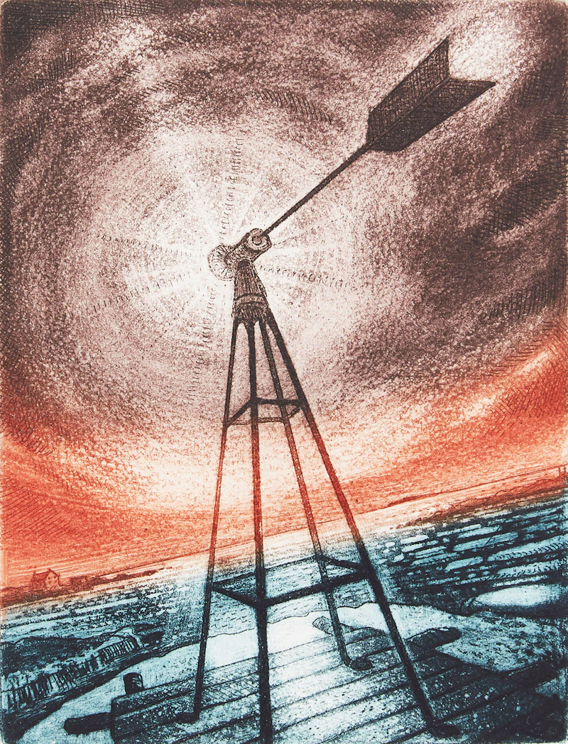 David Lloyd Blackwood, Bragg’s Island, colour etching and aquatint