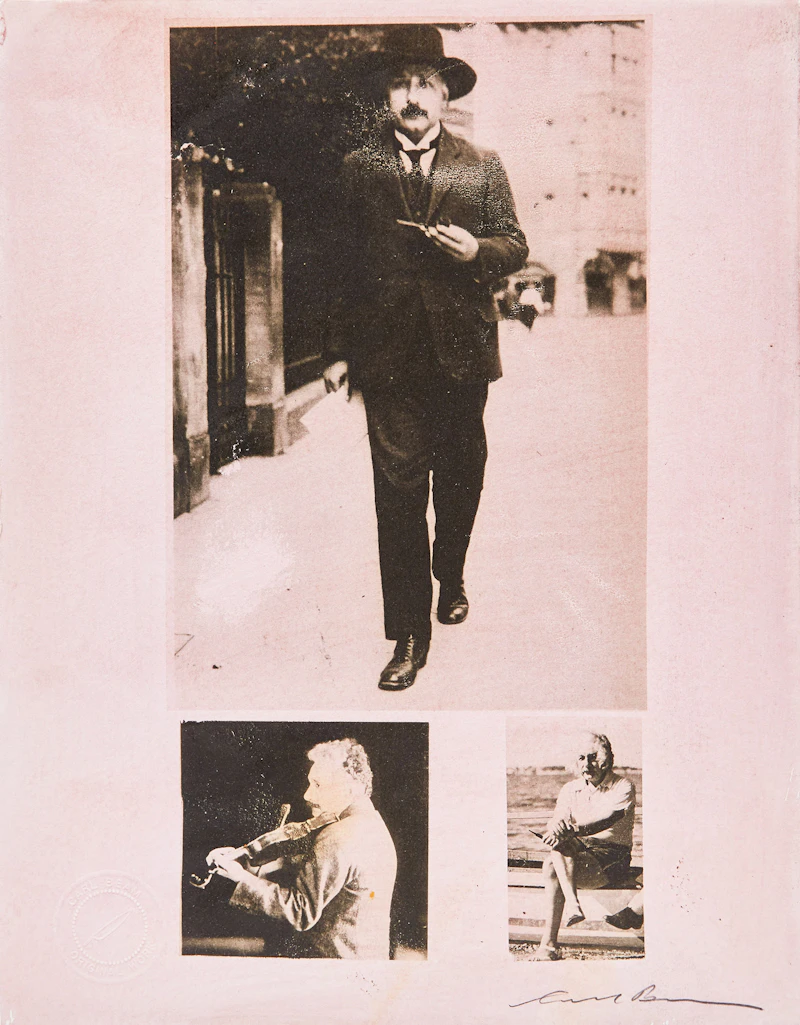 Untitled (Albert Einstein)  by Carl Beam