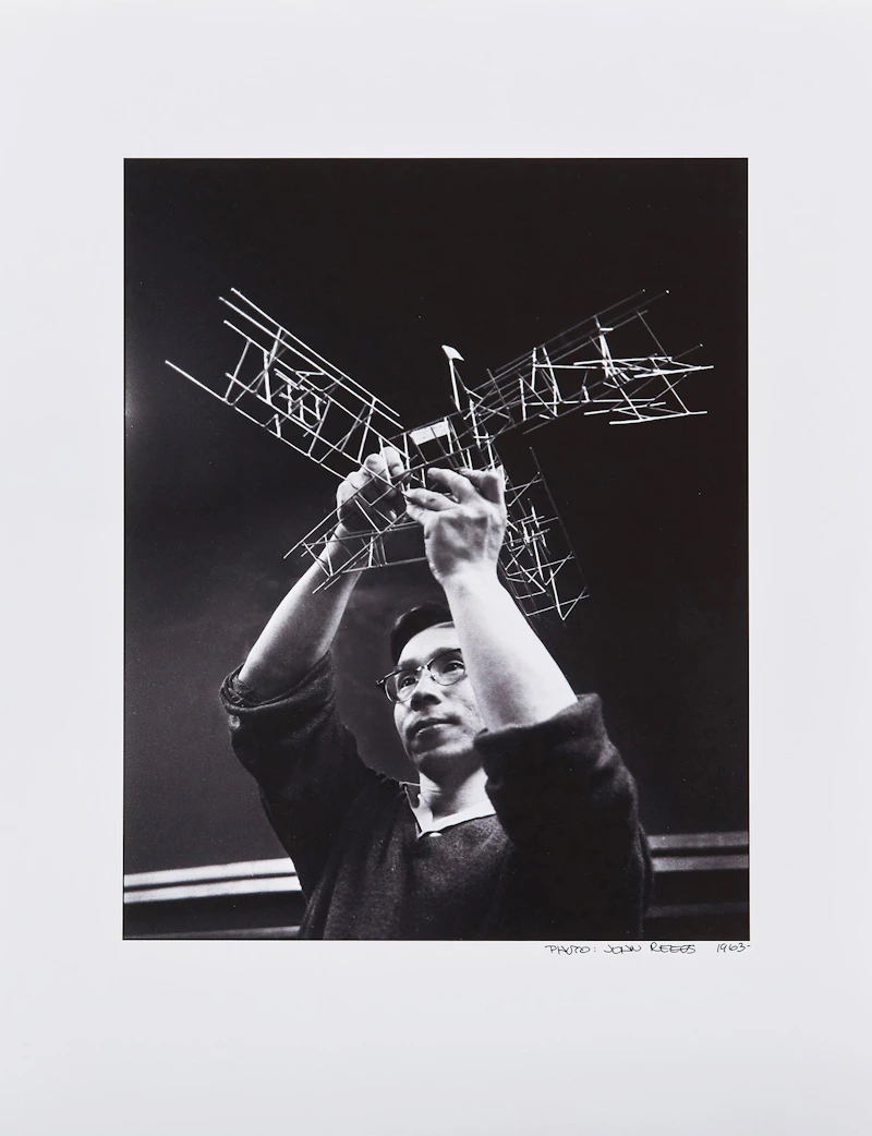 John Reeves, Portrait of Kazuo Nakamura, black and white laser jet photograph, circa 2010 - view 1