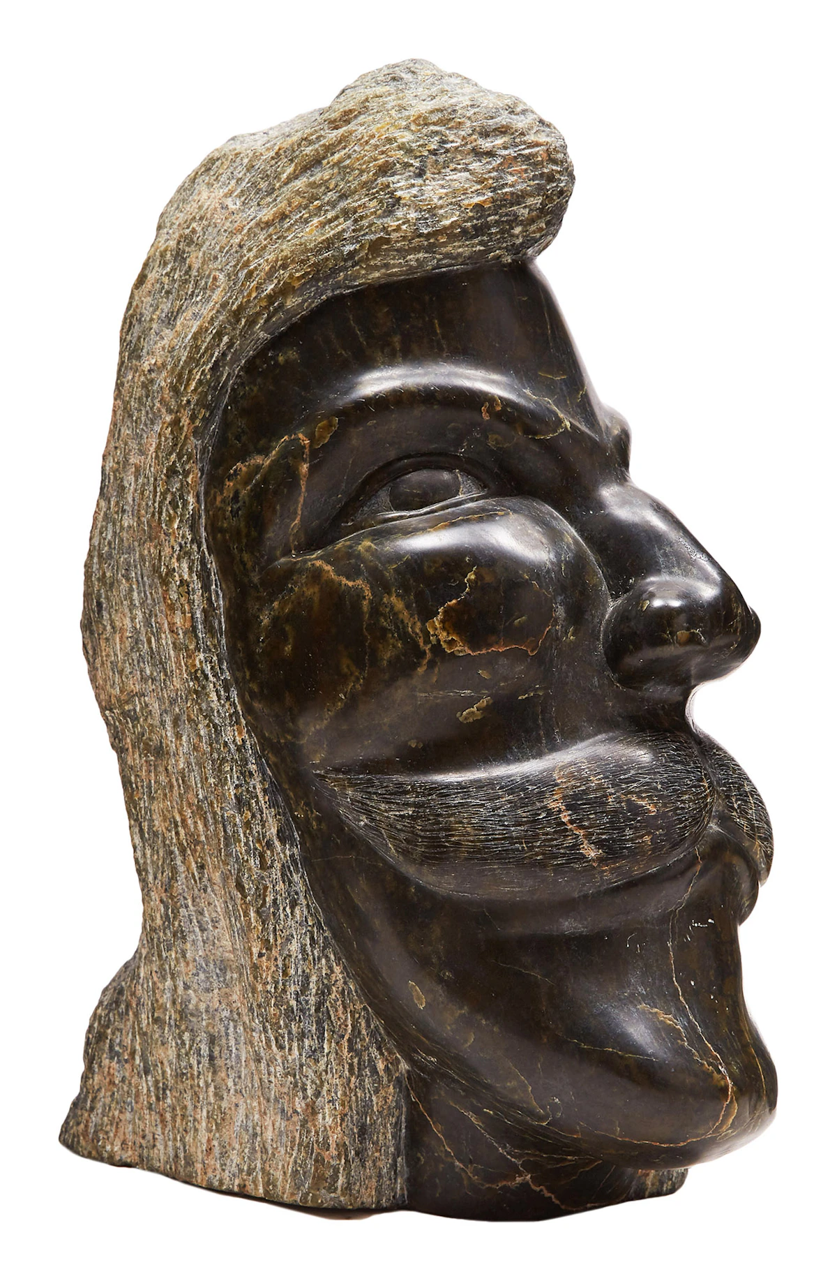 Unidentified Inuit Artist, Head of a Man, stone