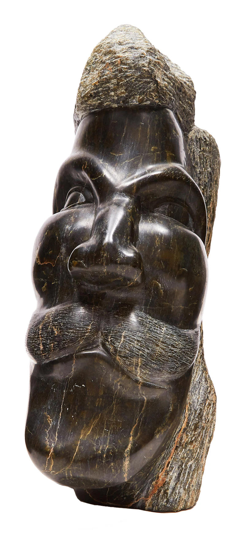 Unidentified Inuit Artist, Head of a Man, stone - view 2