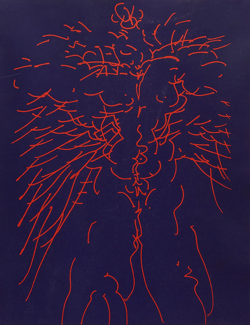 Gerald Gladstone, Untitled (Universal Man), colour silkscreen