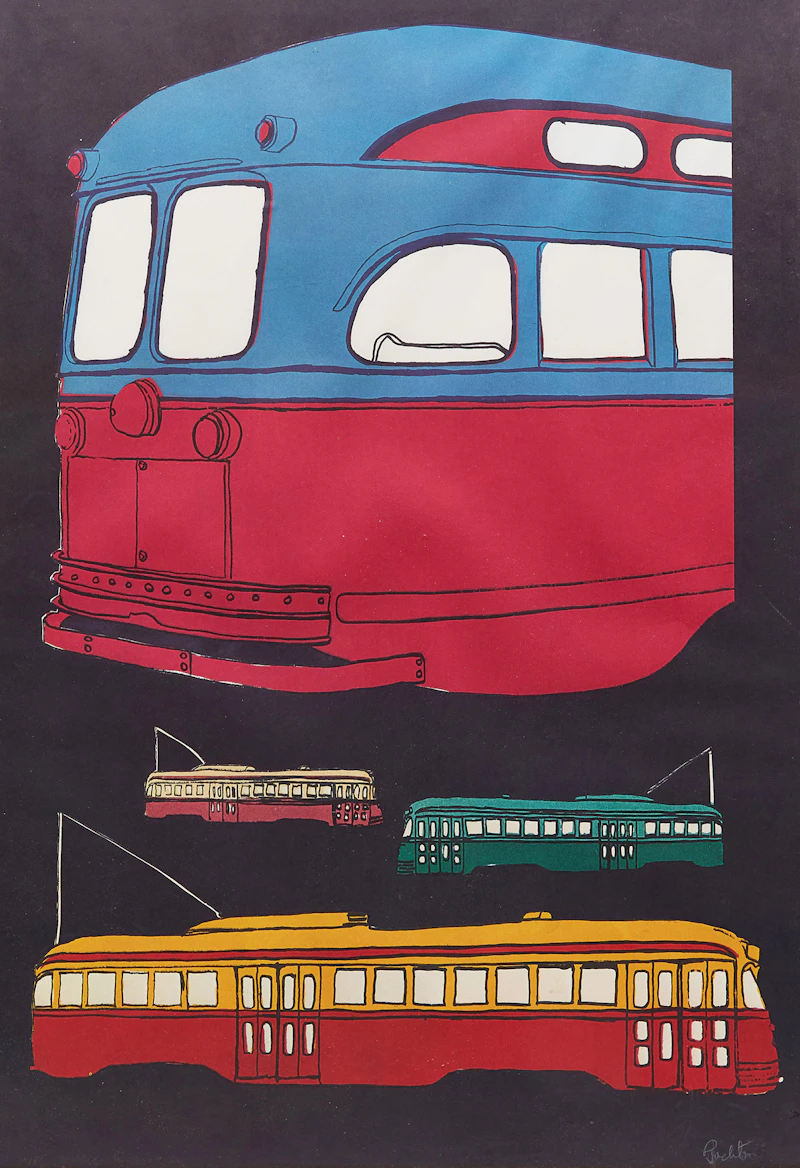 Streetcars by Charles Pachter