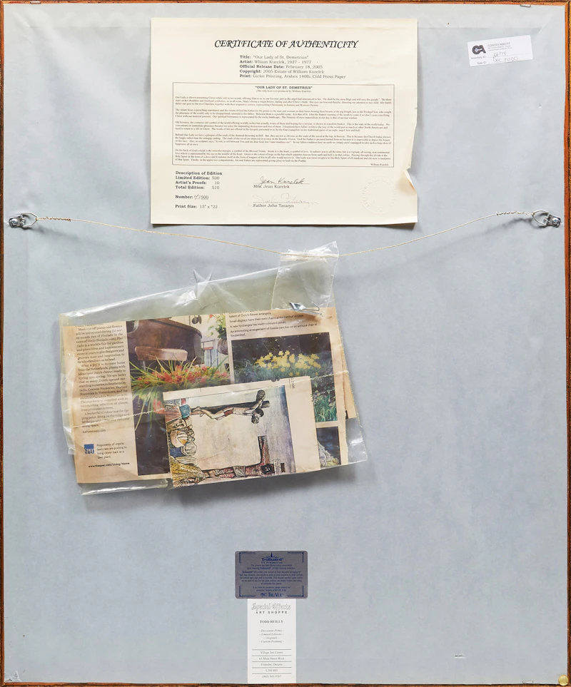 William Kurelek, Our Lady of St. Demetrius, giclee print on arches paper, 2005 - view 3