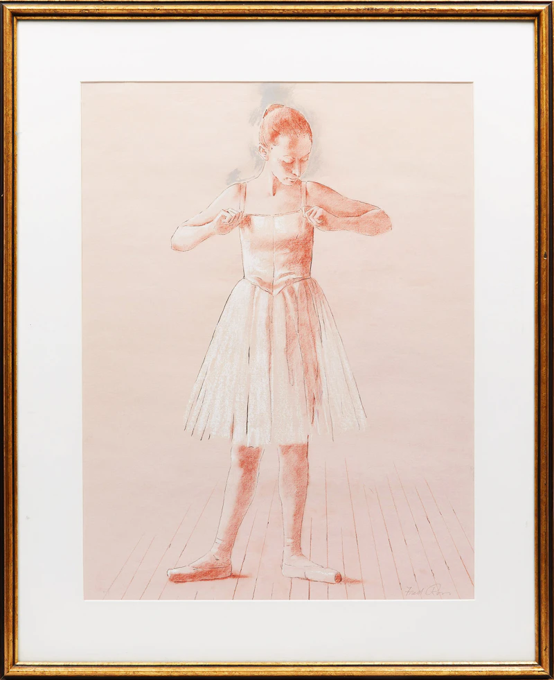 Fred Ross, Dancer Standing , pastel and ink - view 2