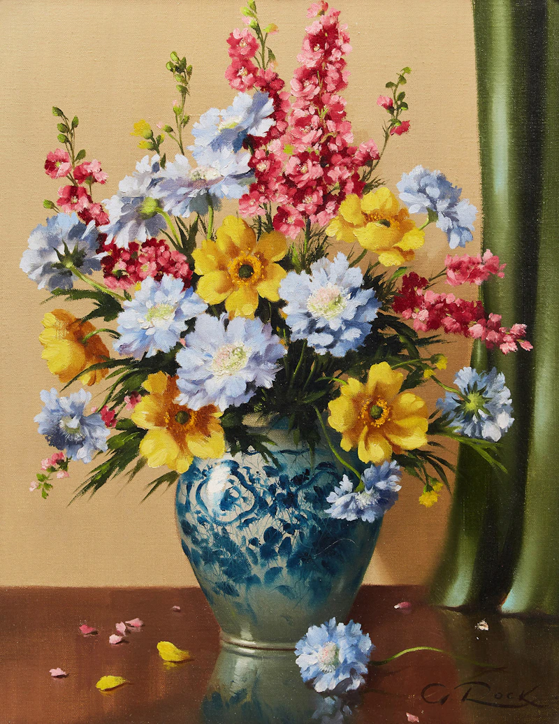 Geoffrey Allan Rock, Still Life, oil on canvas