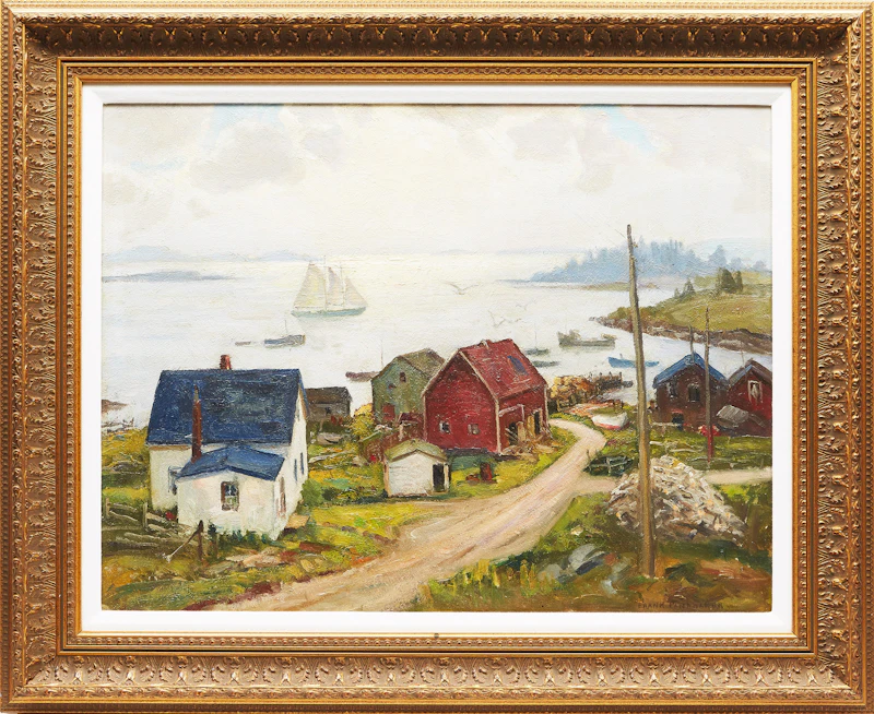 Frank Shirley Panabaker, Peggy’s Cove, oil on board - view 2