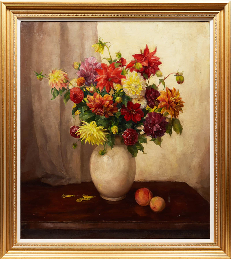 H. Zeitner, Floral Still Life, oil on canvas - view 2