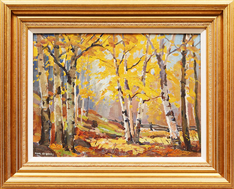 Thomas Keith Roberts, Beech Trees, oil on board - view 2