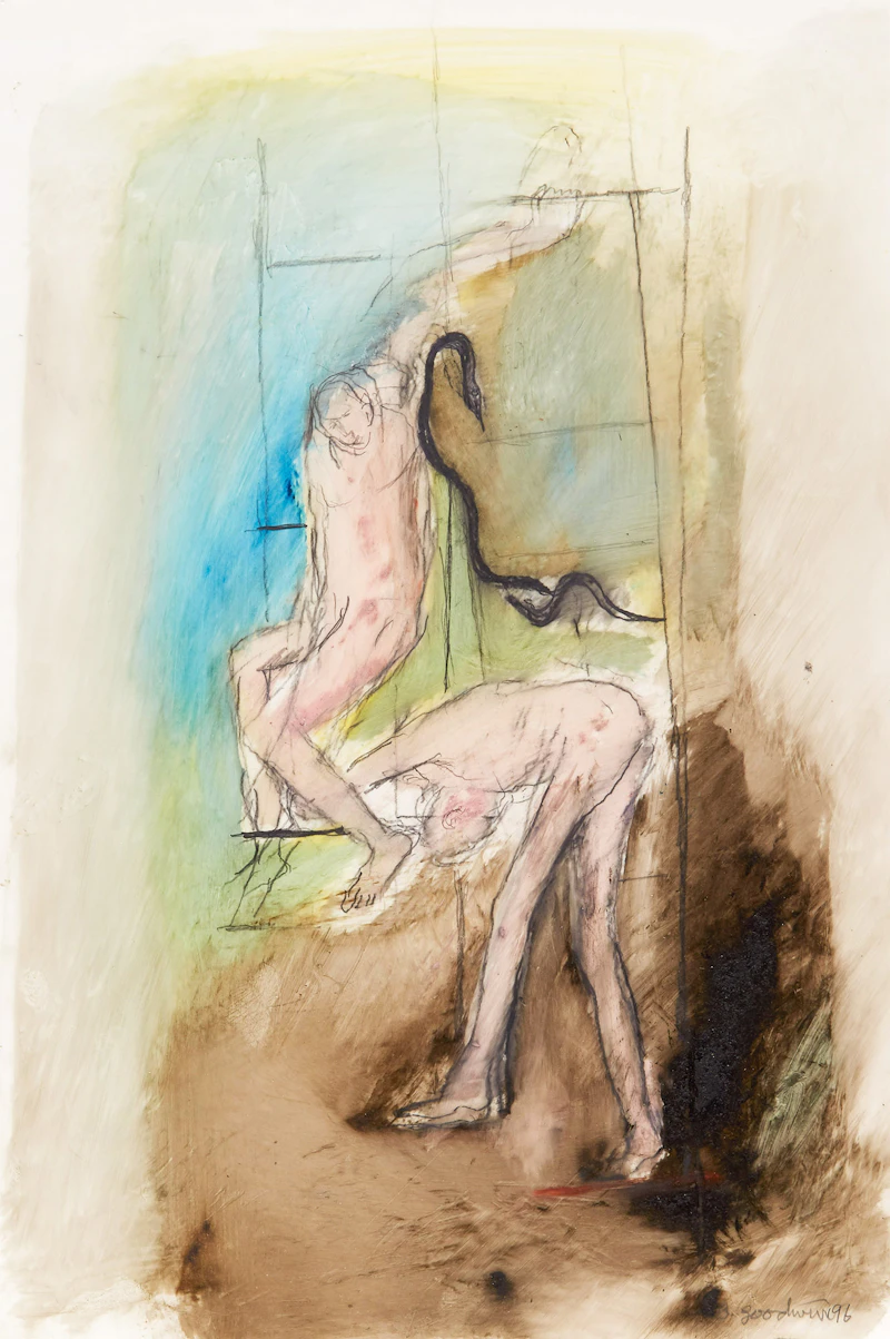 Untitled (Figure/Ladder Series) VII by Betty Roodish Goodwin
