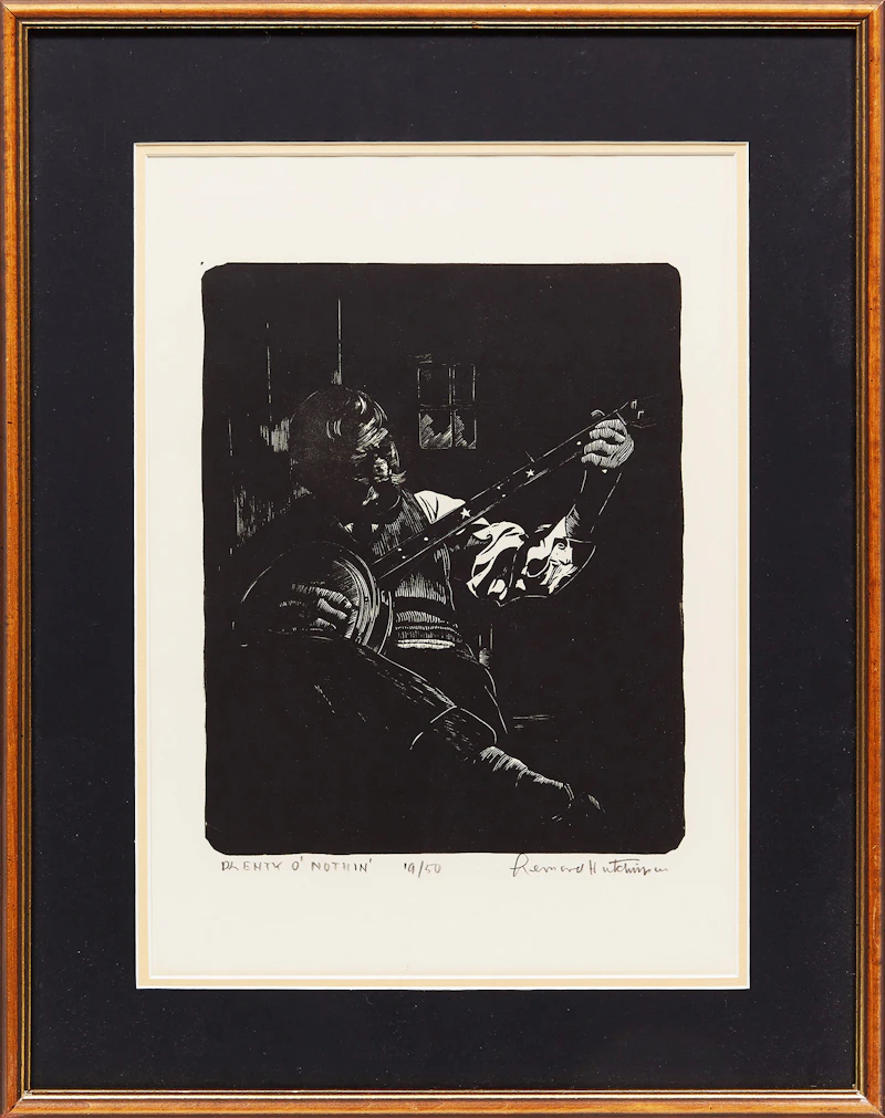 Leonard Hutchinson, Plenty o’ Nothin’; Black Worker, two woodblock prints - view 2
