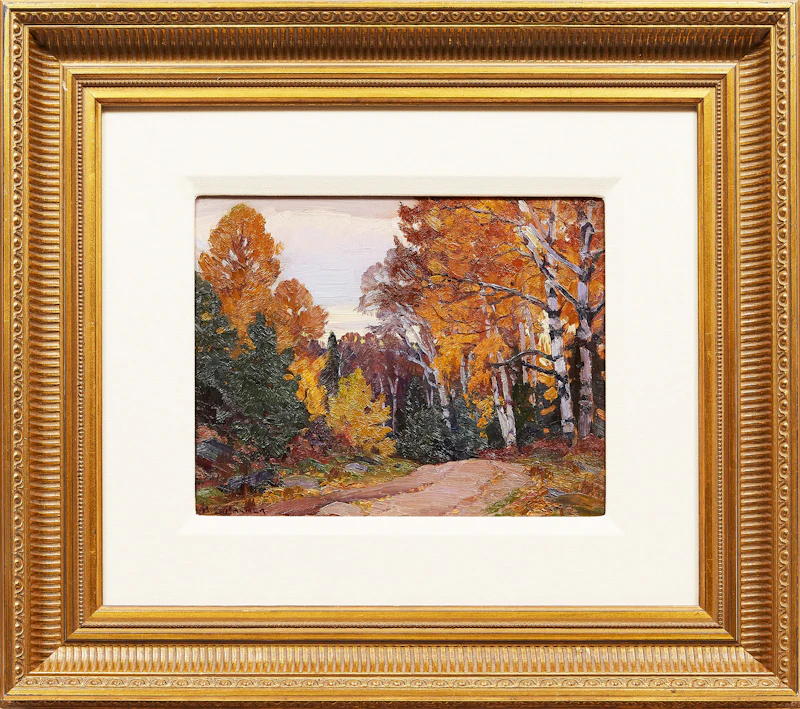 Herbert Sidney Palmer, A Woodland Road near Twelve Mile Lake, oil on board - view 2