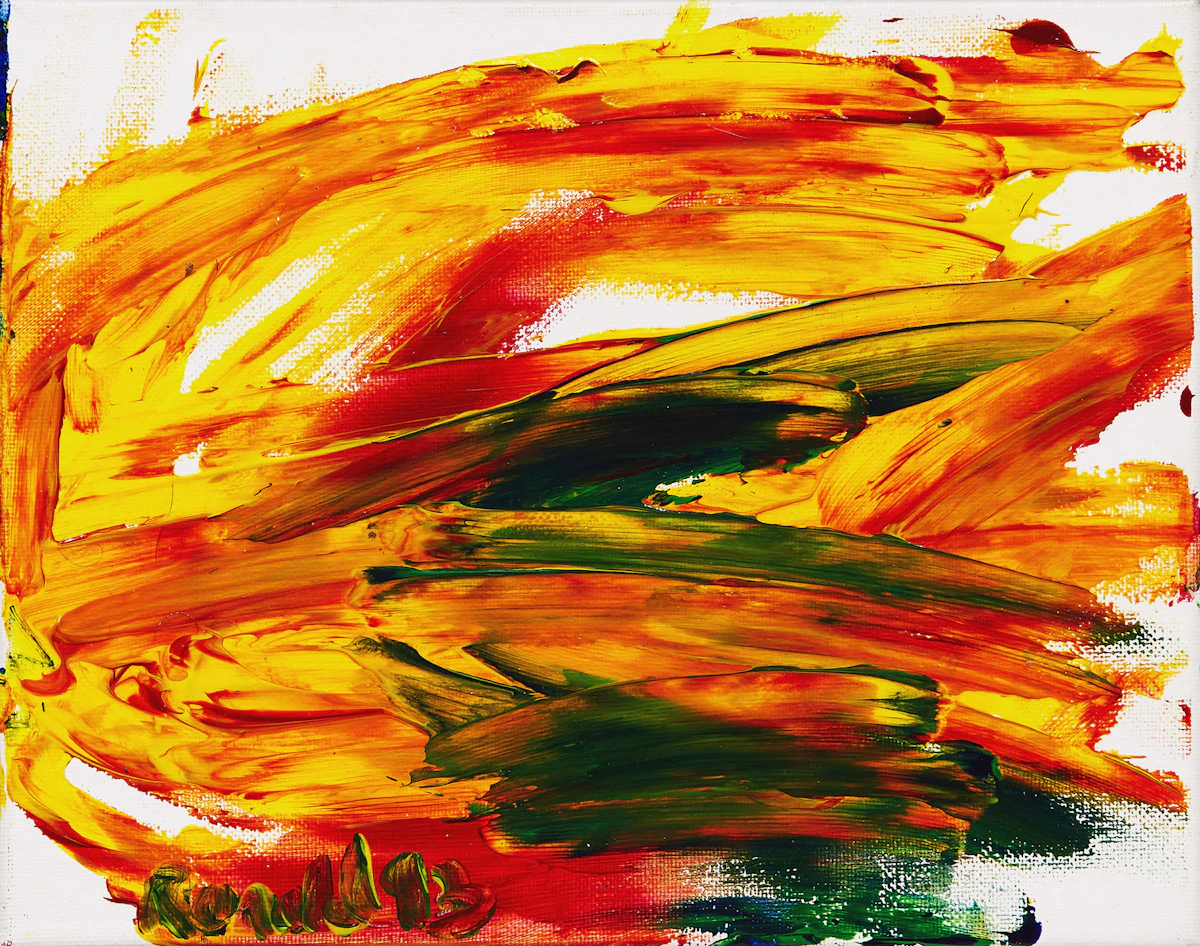 William Ronald, Abstraction, oil on canvas, 1993