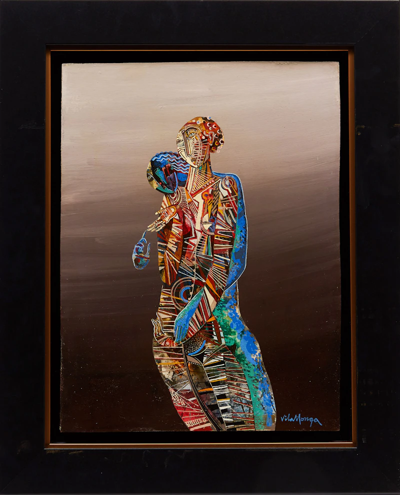 Jesus Carlos De Vilallonga, Untitled (Two Figures), oil on board - view 2