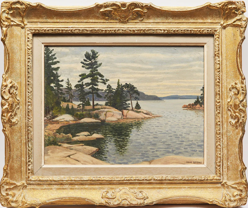 Thomas Albert Stone, Summer at Lake Temiskaming, oil on masonite - view 2