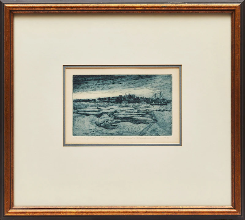 David Lloyd Blackwood, Wesleyville, colour etching and aquatint - view 2