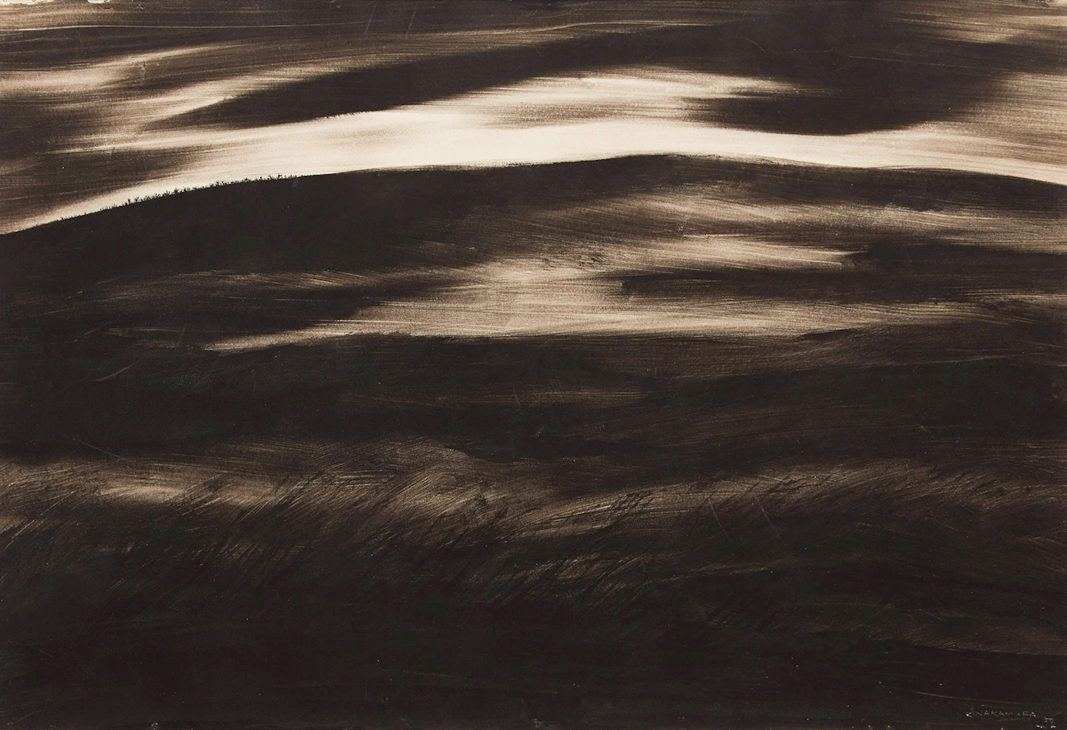 Kazuo Nakamura, An Evening Landscape, watercolour, 1955