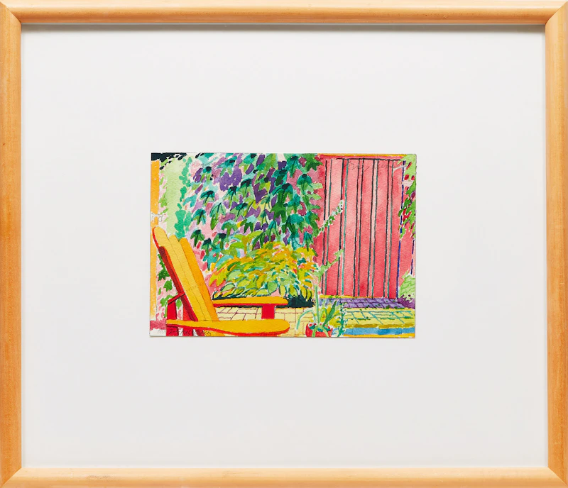 Gregory Richard Curnoe, Hess Cottage/Ducharme Beach/Zoe; Side Yard, August 2nd-6th, 1990, two watercolours, 1986, 1990 - view 5