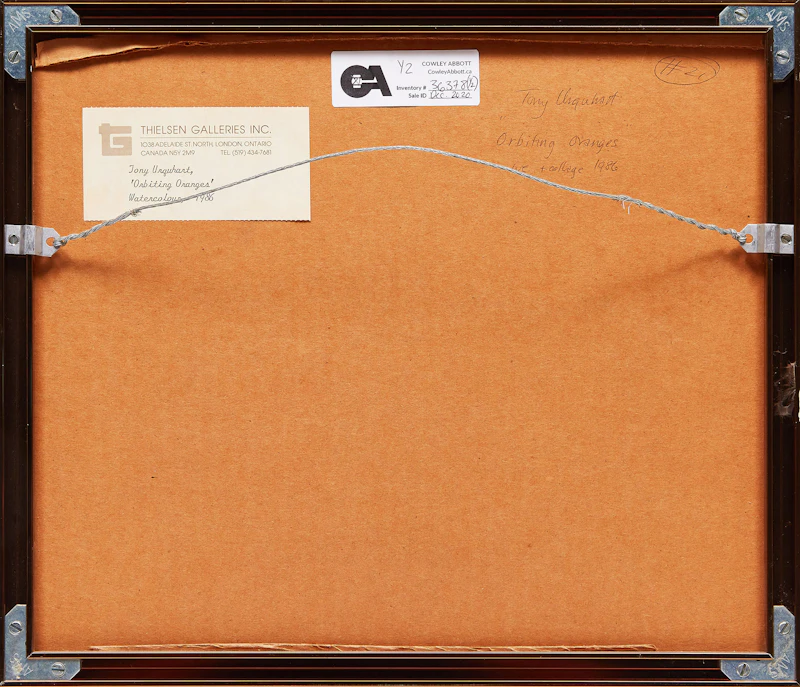 Tony Urquhart, Orbiting Oranges; Ceiling, Cafe de la Paix II, two watercolours, 1985, 1986 - view 3
