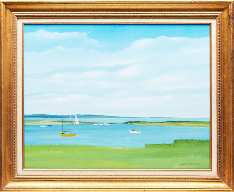 Richard W. Rourke, Harbour Scene, oil on canvas - view 2