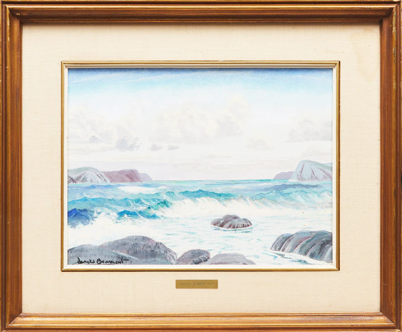 Thomas Harold Beament, Rocky Cove, New-Foundland, oil on canvas board - view 2